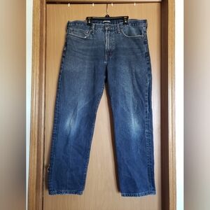 Land's End Square Rigger denim jeans Traditional Fit Straight Leg Men's Size 37